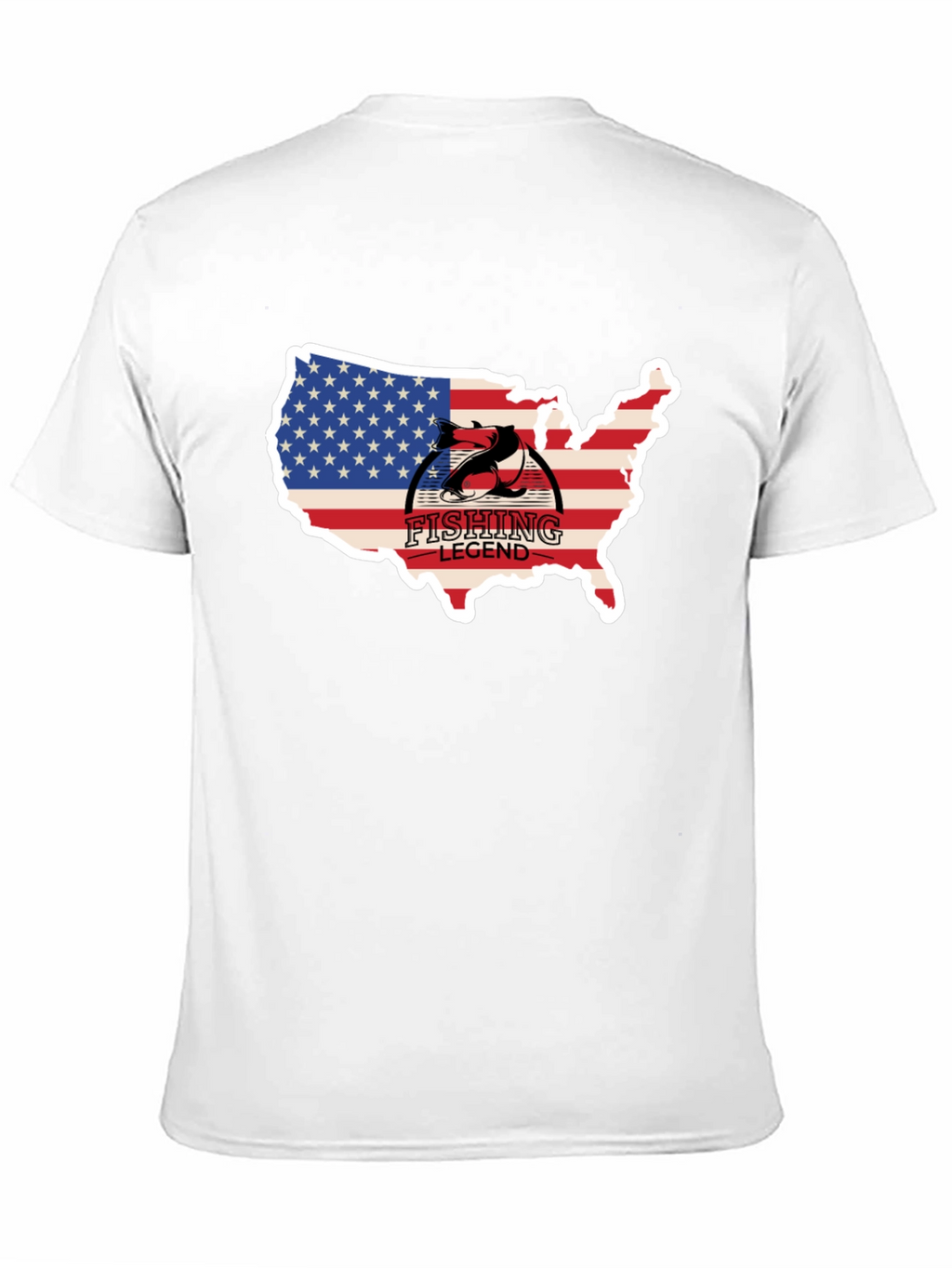 Fishing Legend USA Flag T-Shirt