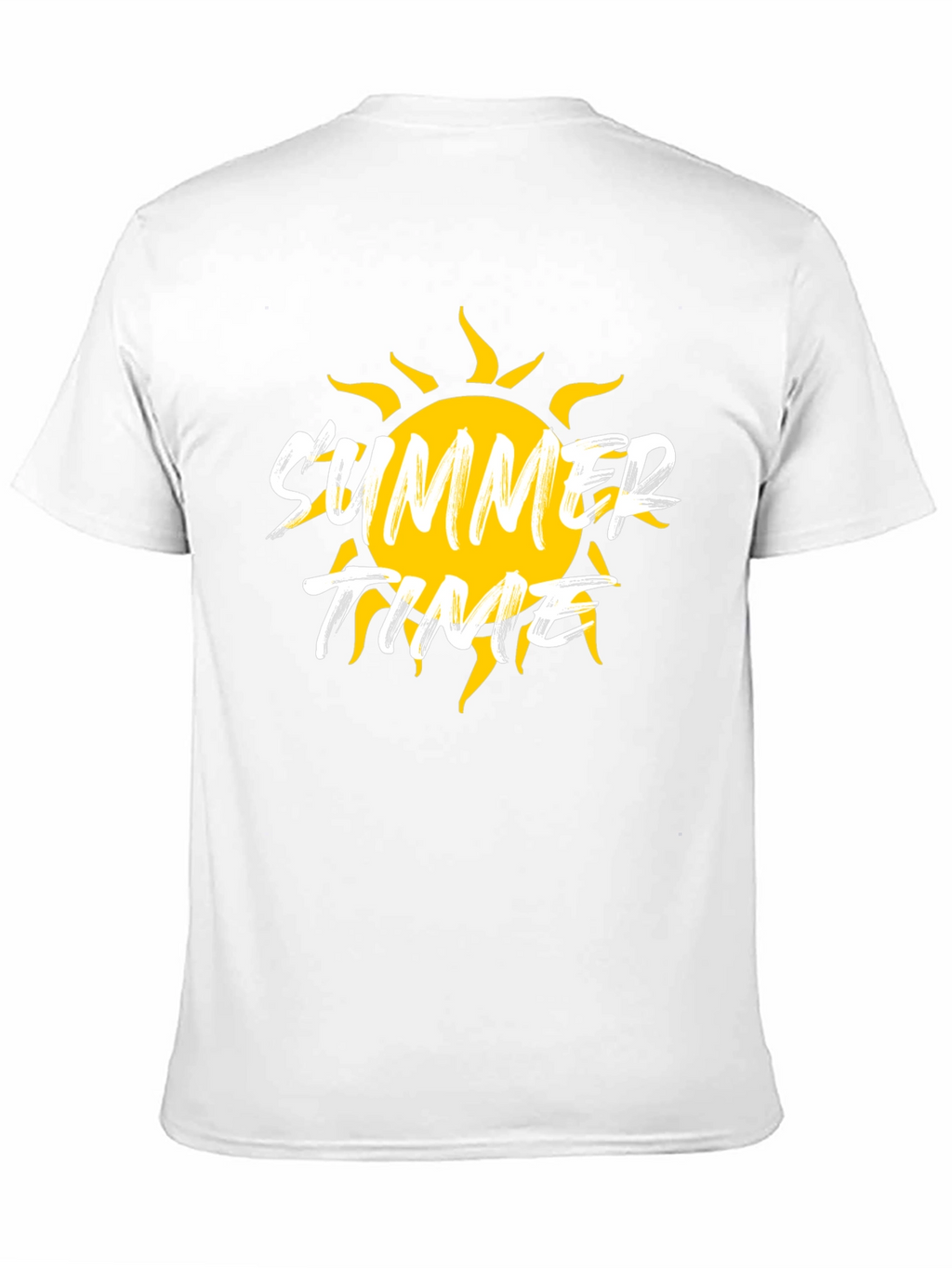 Summer Time Graphic Black T-Shirt