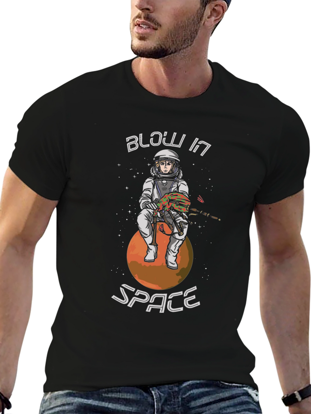 Blow In Space T-Shirt - Unisex Graphic Tee