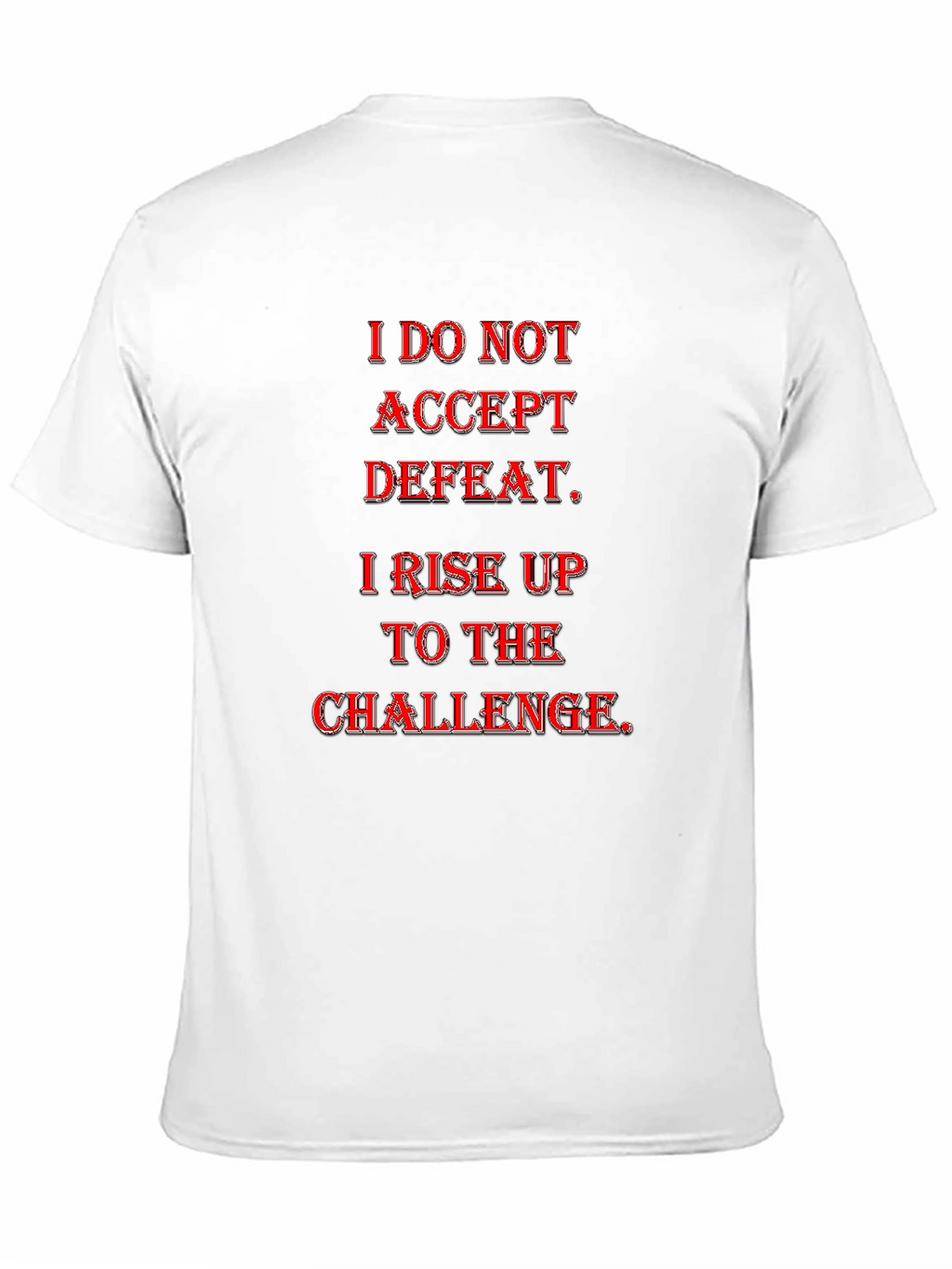 Motivational Graphic Tee - Rise to the Challenge