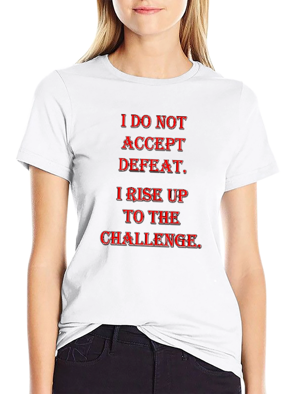 Motivational Graphic Tee - Rise to the Challenge