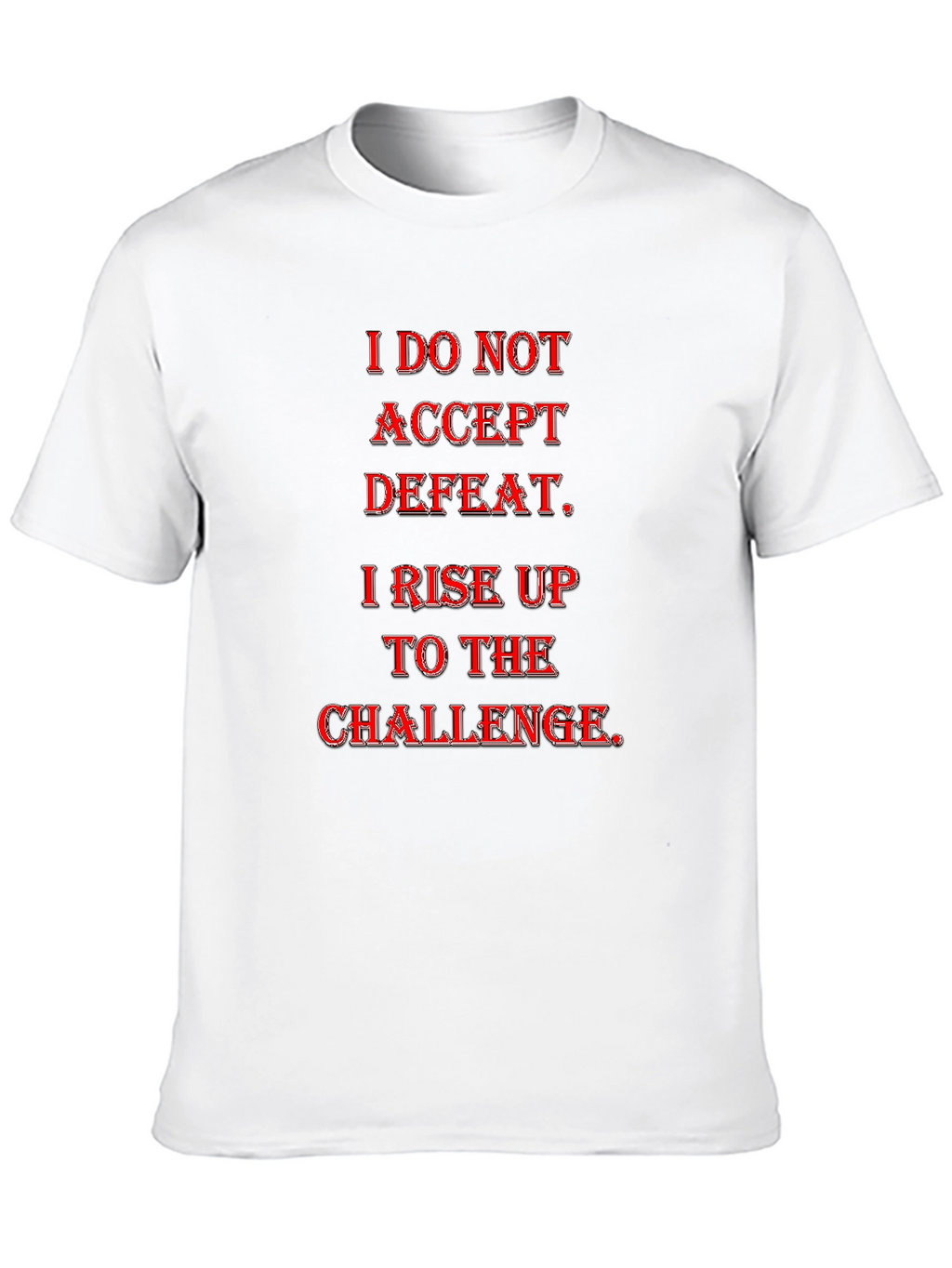 Motivational Graphic Tee - Rise to the Challenge