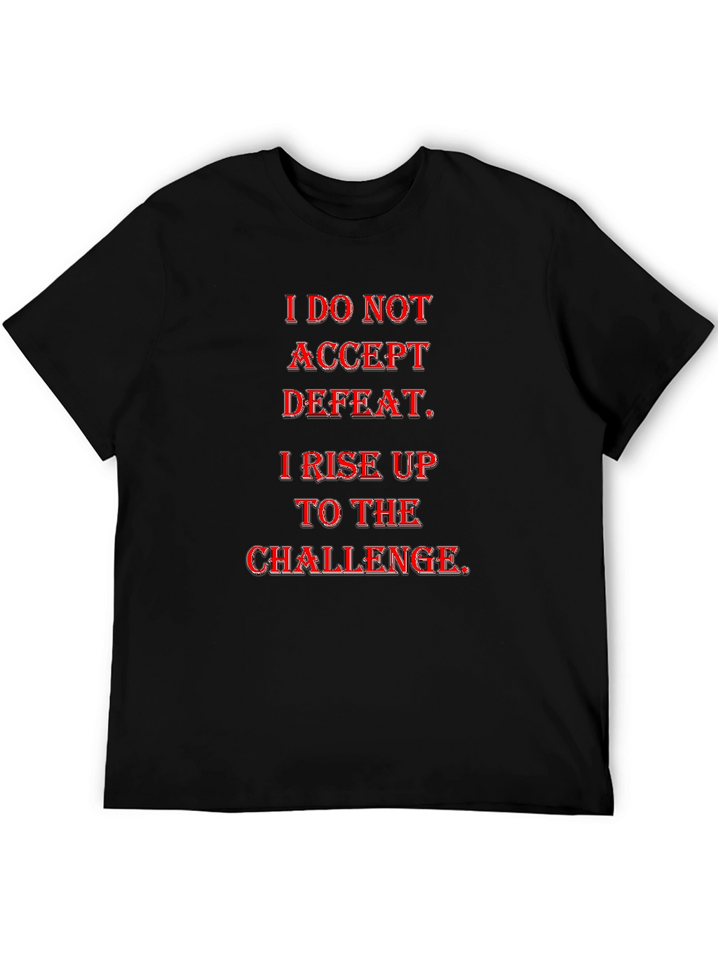 Motivational Graphic Tee - Rise to the Challenge