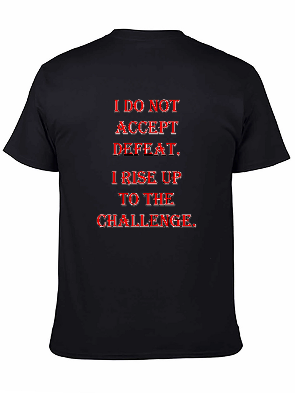 Motivational Graphic Tee - Rise to the Challenge