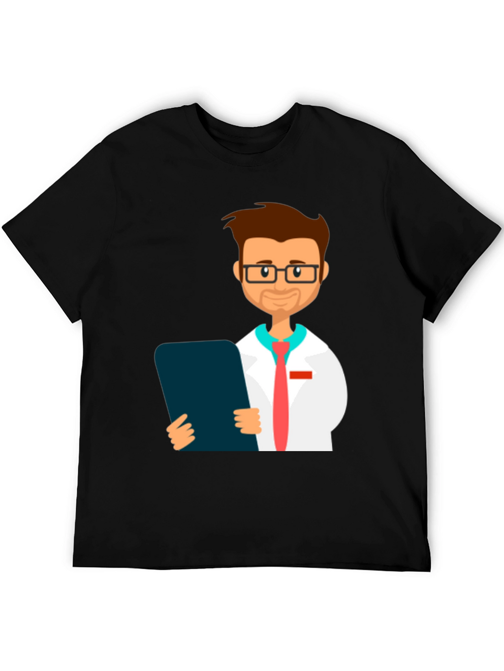 Doctor Graphic Black T-Shirt - Medical Professional Tee