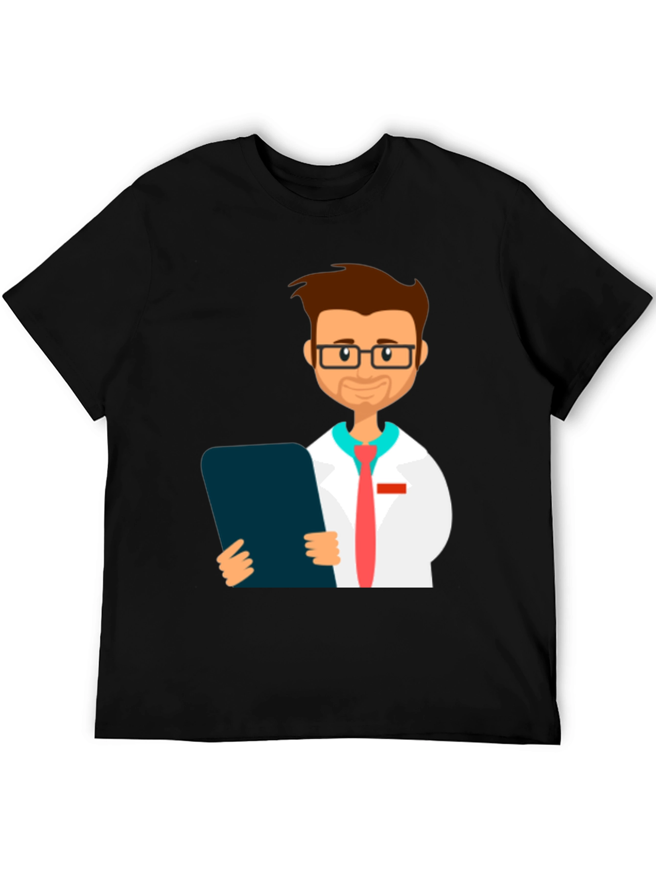 Doctor Graphic Black T-Shirt - Medical Professional Tee