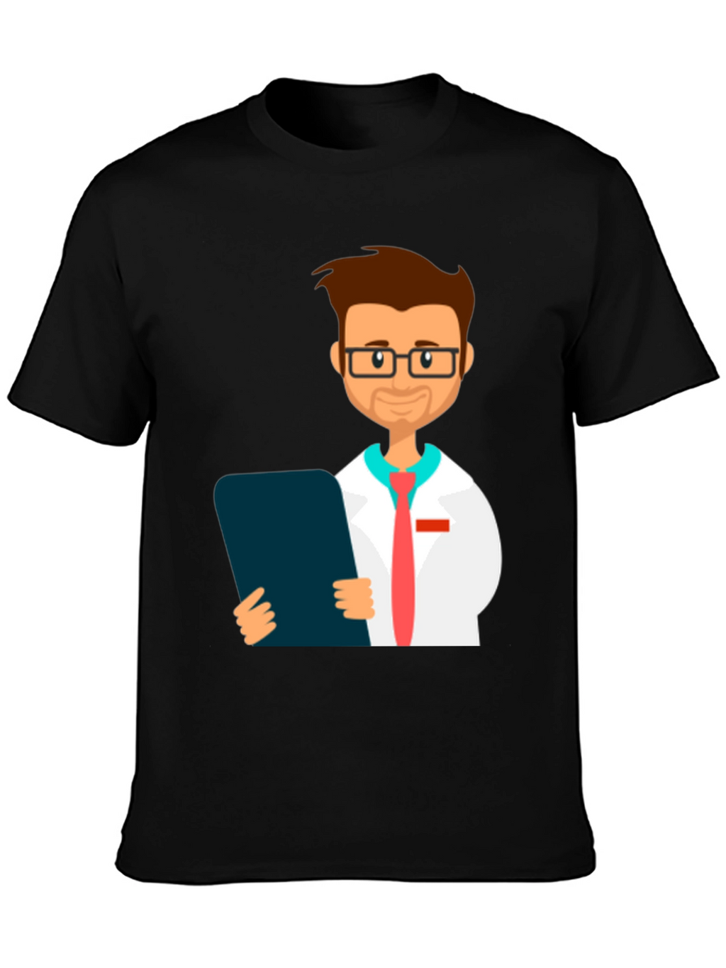 Doctor Graphic Black T-Shirt - Medical Professional Tee