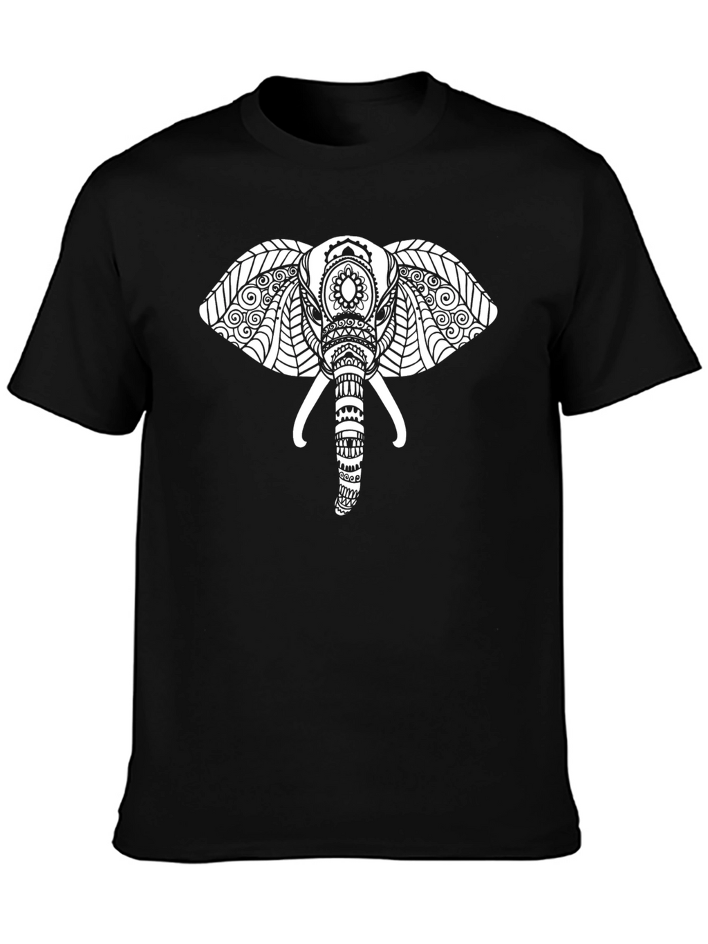 Elephant Graphic Black T-Shirt