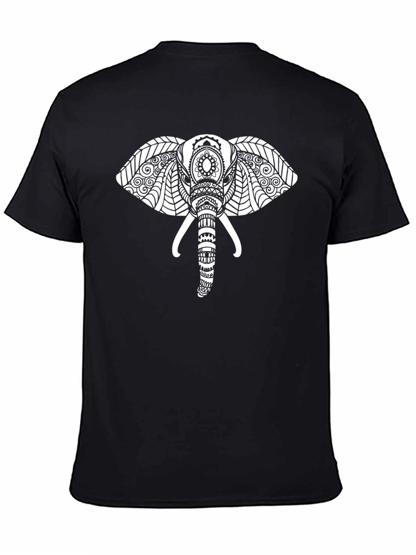 Elephant Graphic Black T-Shirt