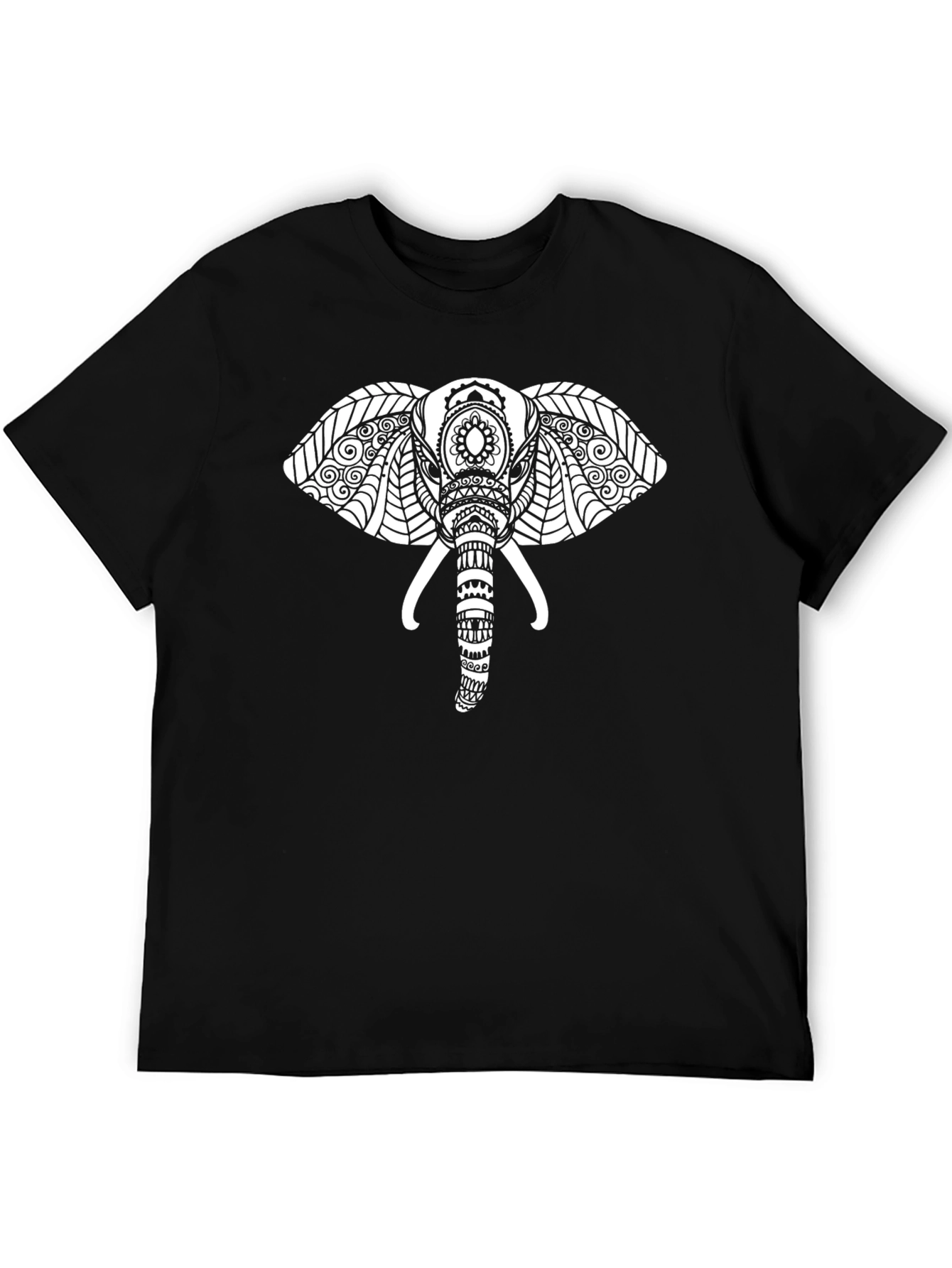 Elephant Graphic Black T-Shirt