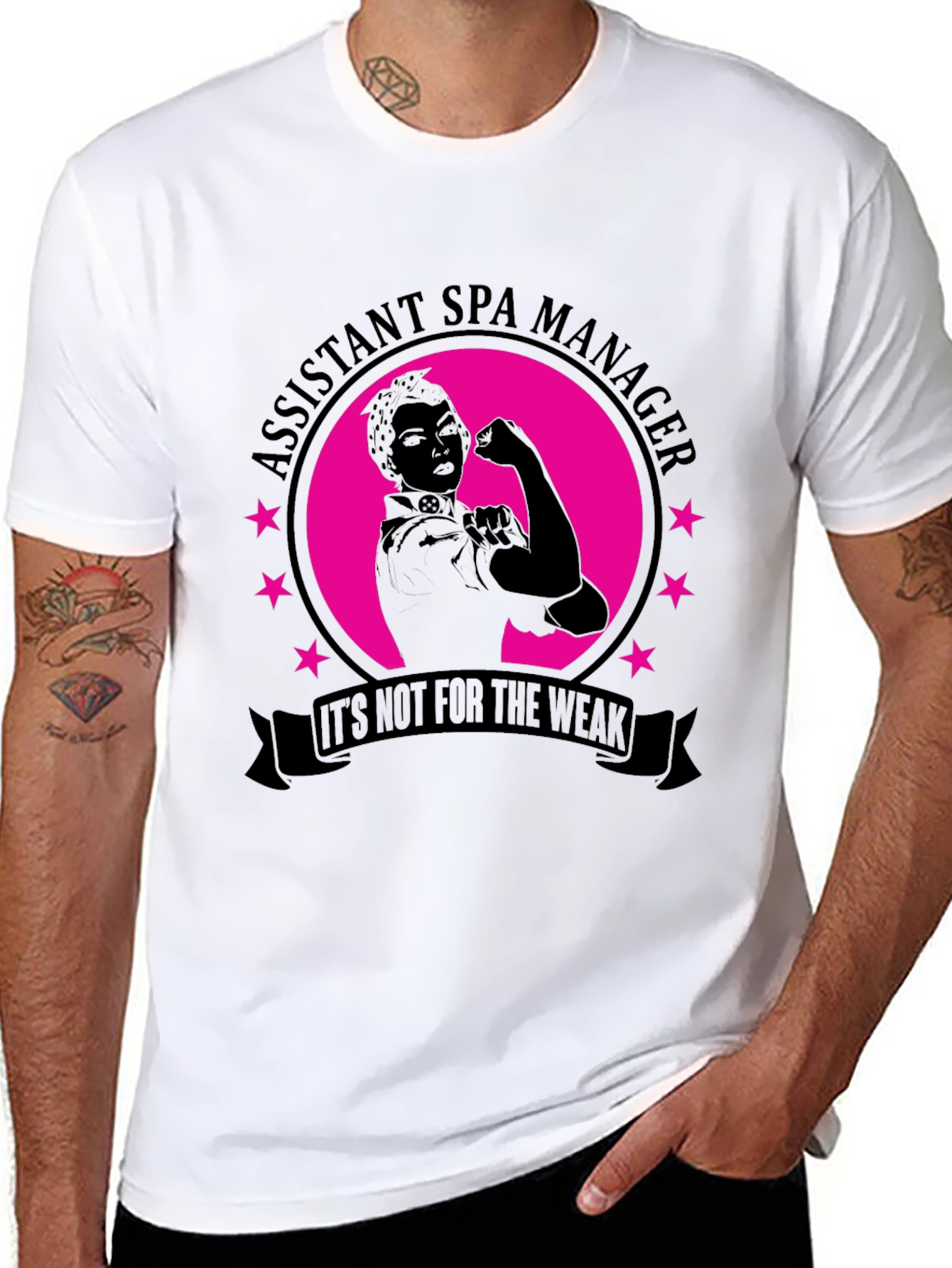 Assistant Spa Manager Not For the Weak Black T-Shirt