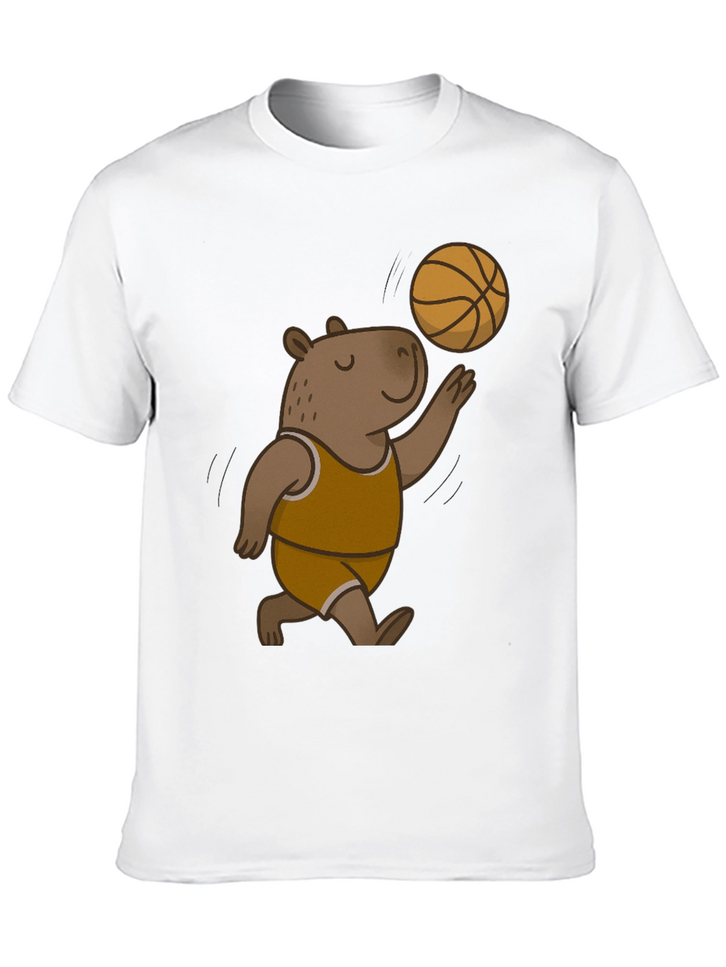 Capybara Basketball Black T-Shirt