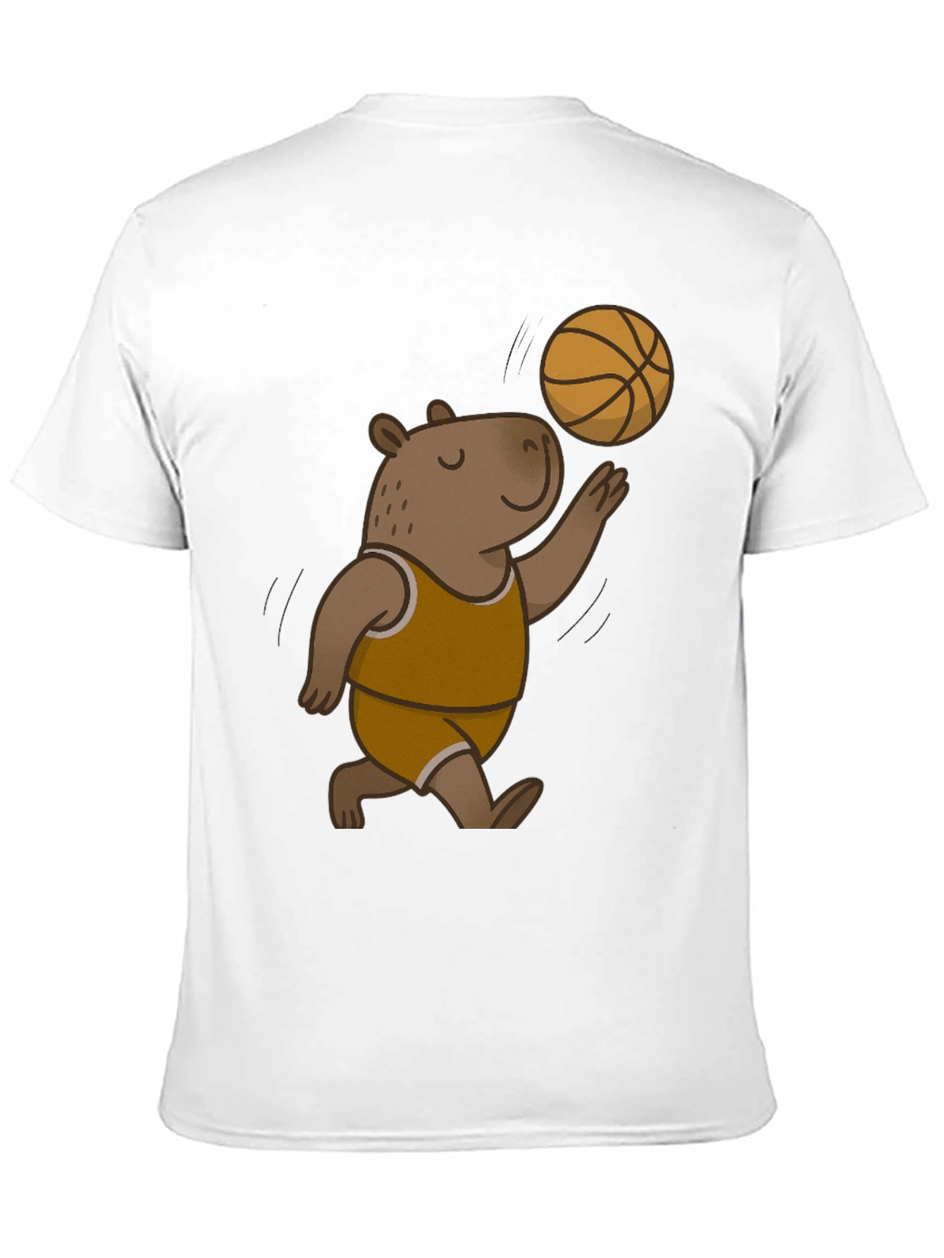 Capybara Basketball Black T-Shirt