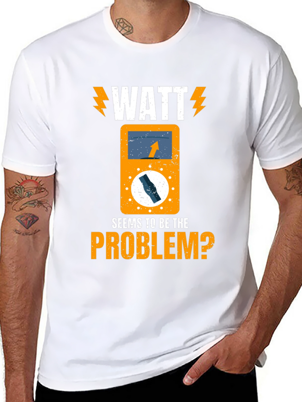 Watt Seems to Be The Problem? Electrician T-Shirt