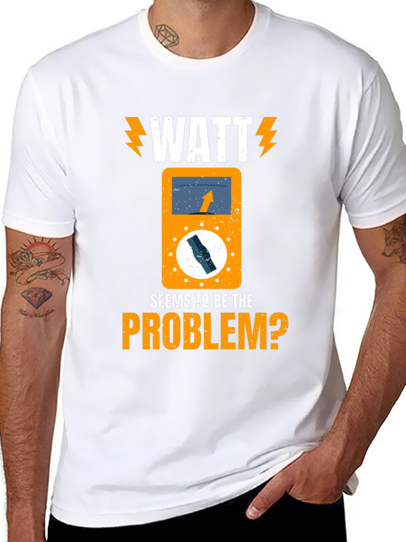 Watt Seems to Be The Problem? Electrician T-Shirt