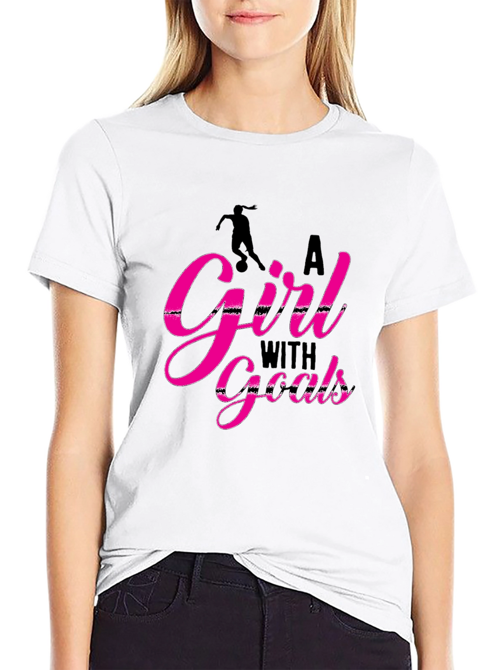 A Girl With Goals Graphic Tee