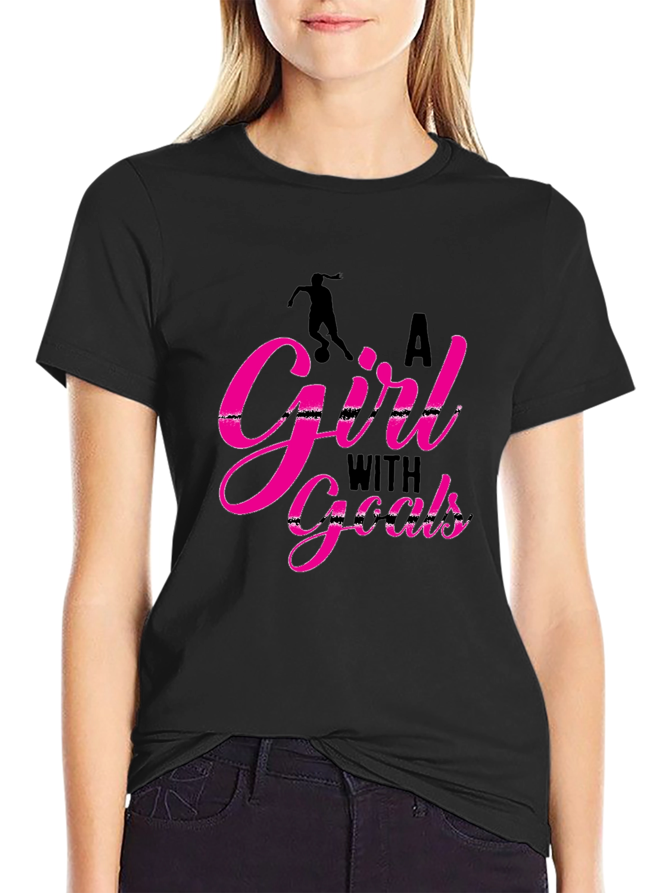 A Girl With Goals Graphic Tee