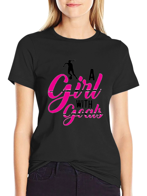 A Girl With Goals Graphic Tee