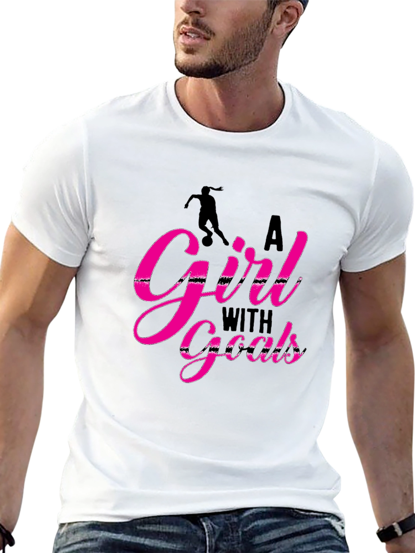 A Girl With Goals Graphic Tee