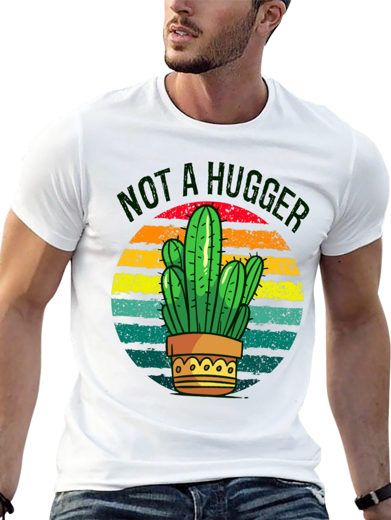 Not a Hugger Cactus Graphic Tee