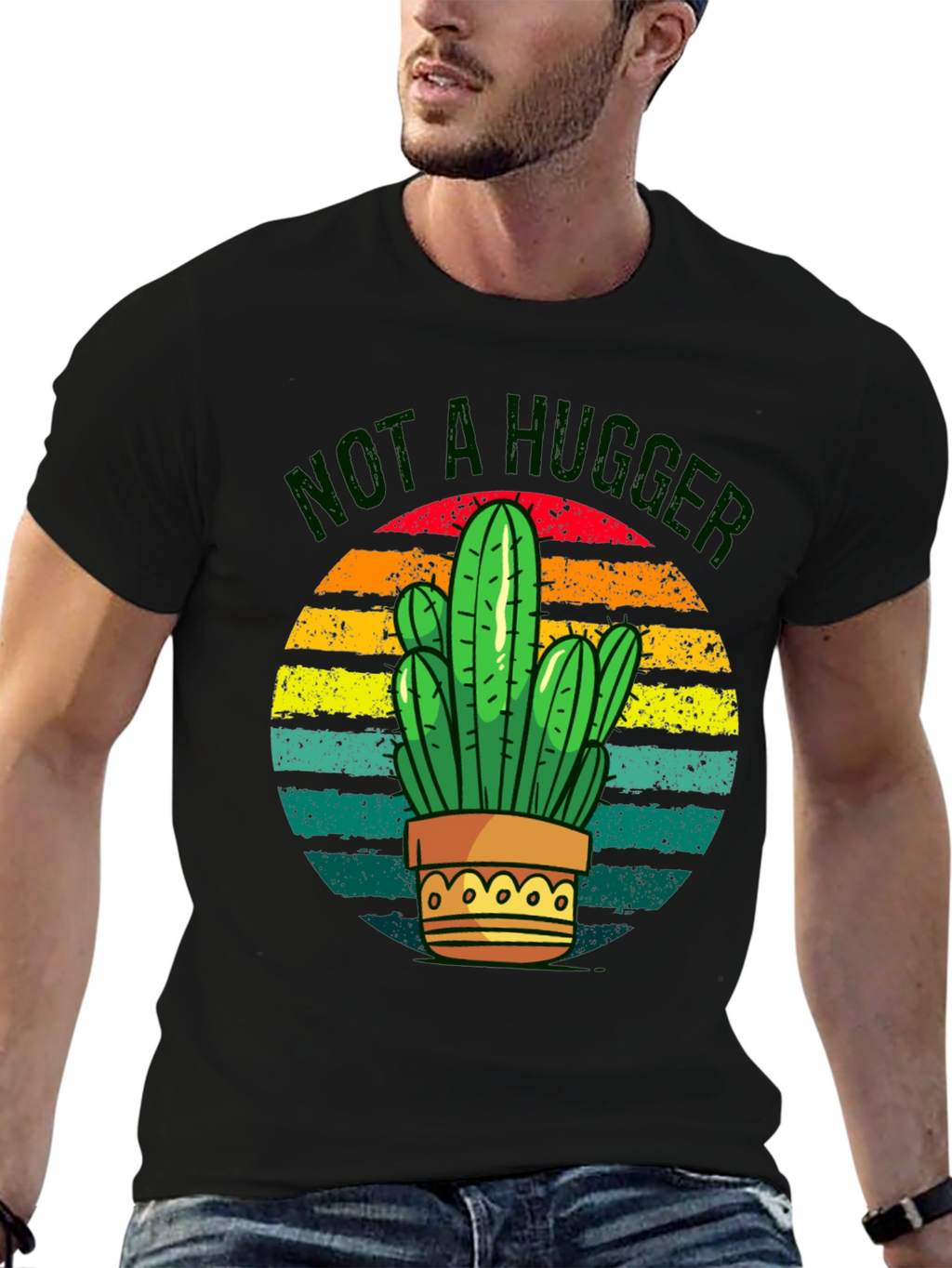 Not a Hugger Cactus Graphic Tee