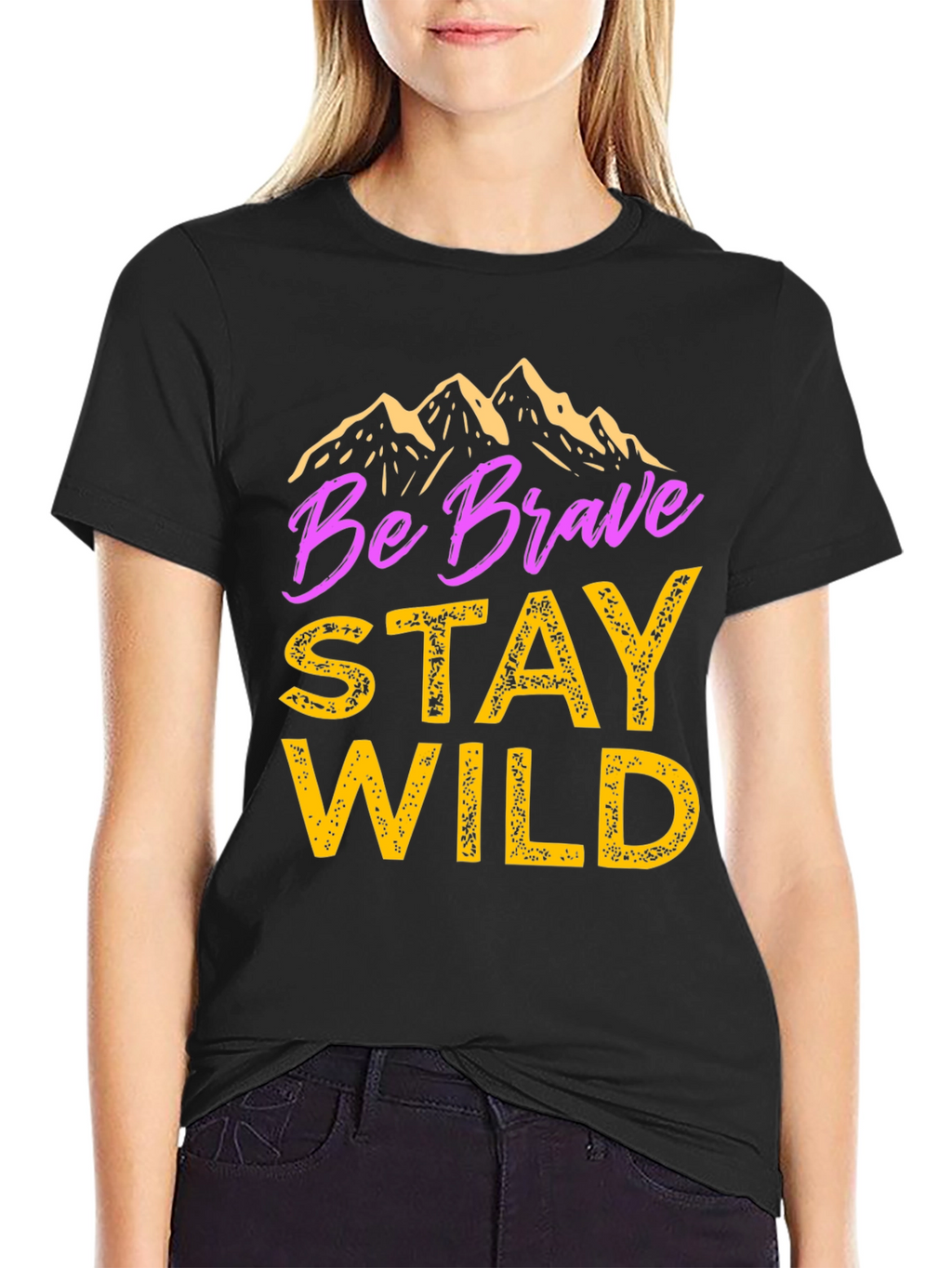 Be Brave Stay Wild Graphic T-Shirt