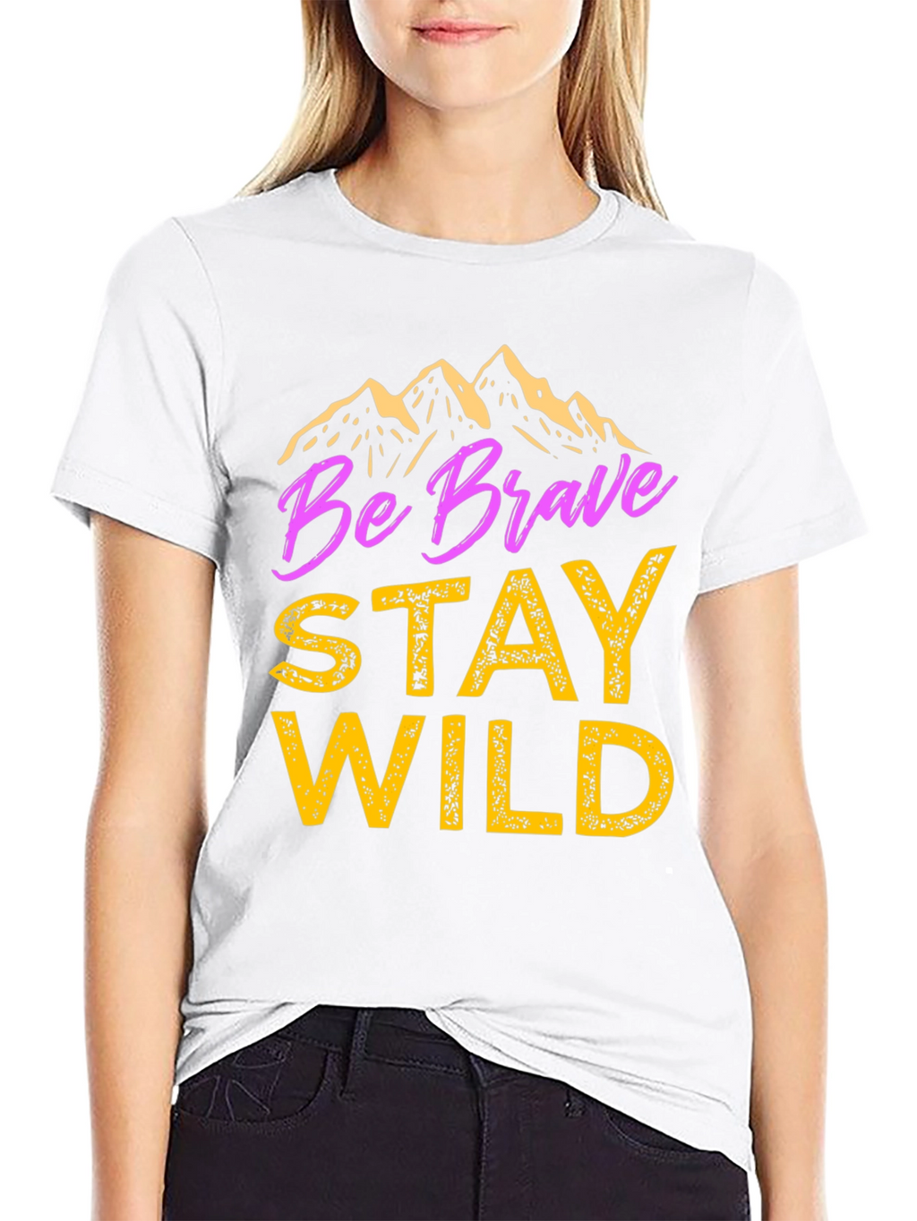 Be Brave Stay Wild Graphic T-Shirt