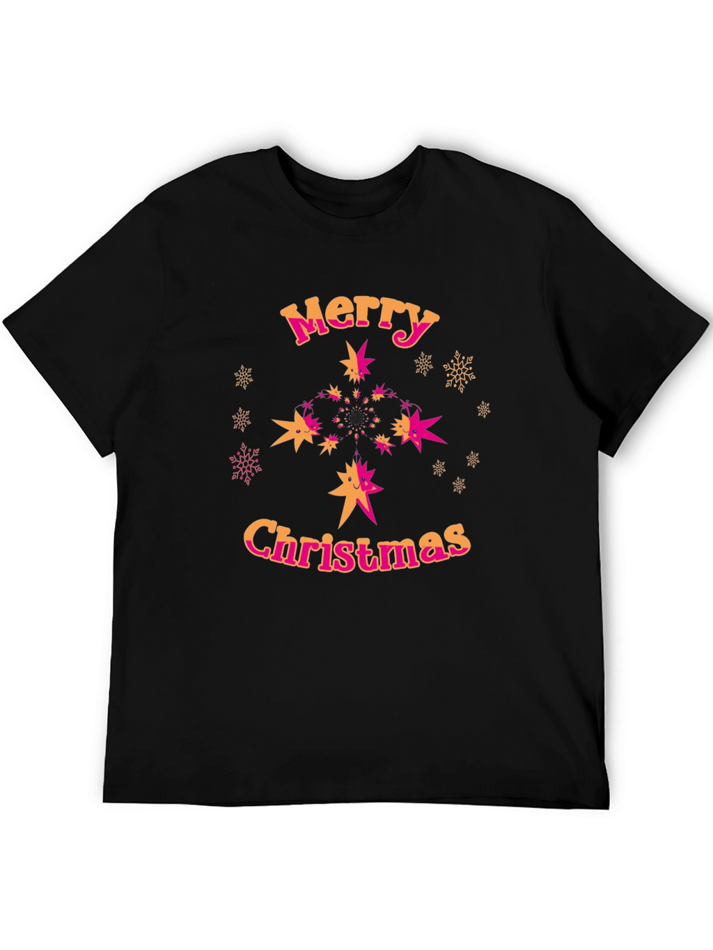 Merry Christmas Starburst Graphic Tee