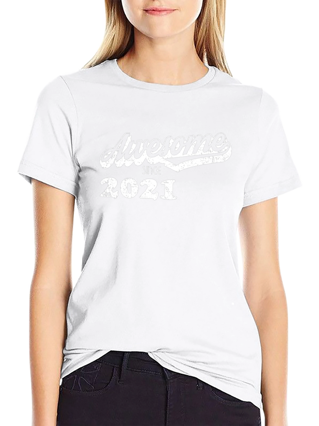 Awesome Since 2021 Black Graphic Tee