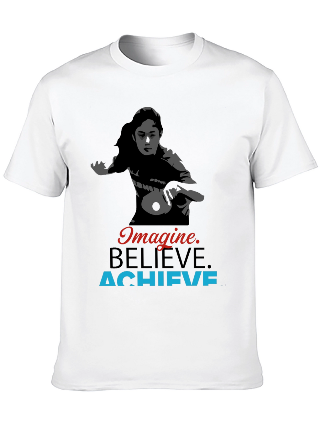 Imagine Believe Achieve Table Tennis Graphic Tee