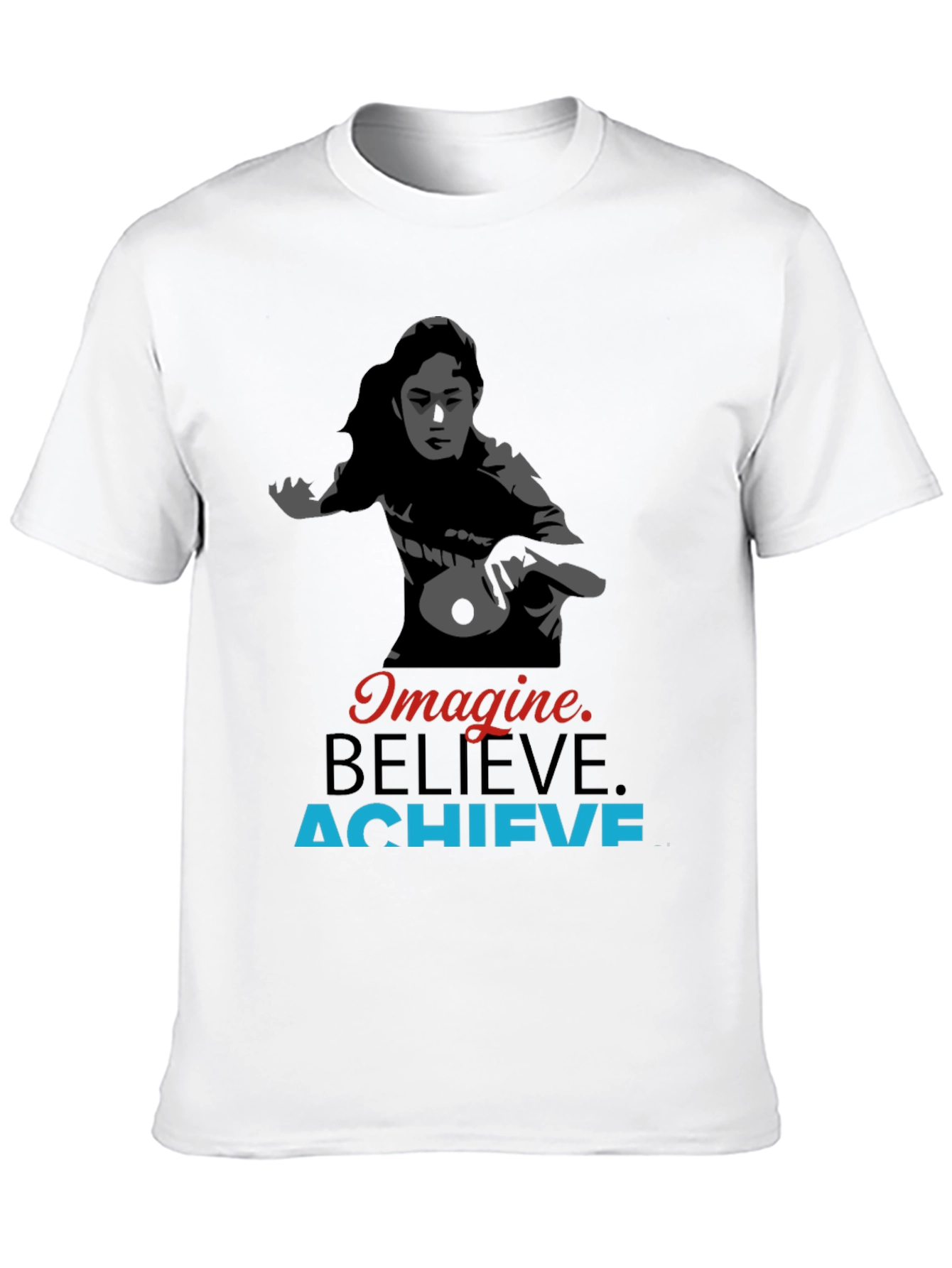 Imagine Believe Achieve Table Tennis Graphic Tee