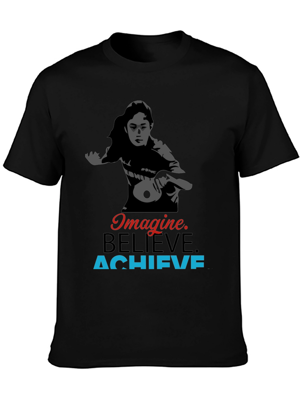 Imagine Believe Achieve Table Tennis Graphic Tee
