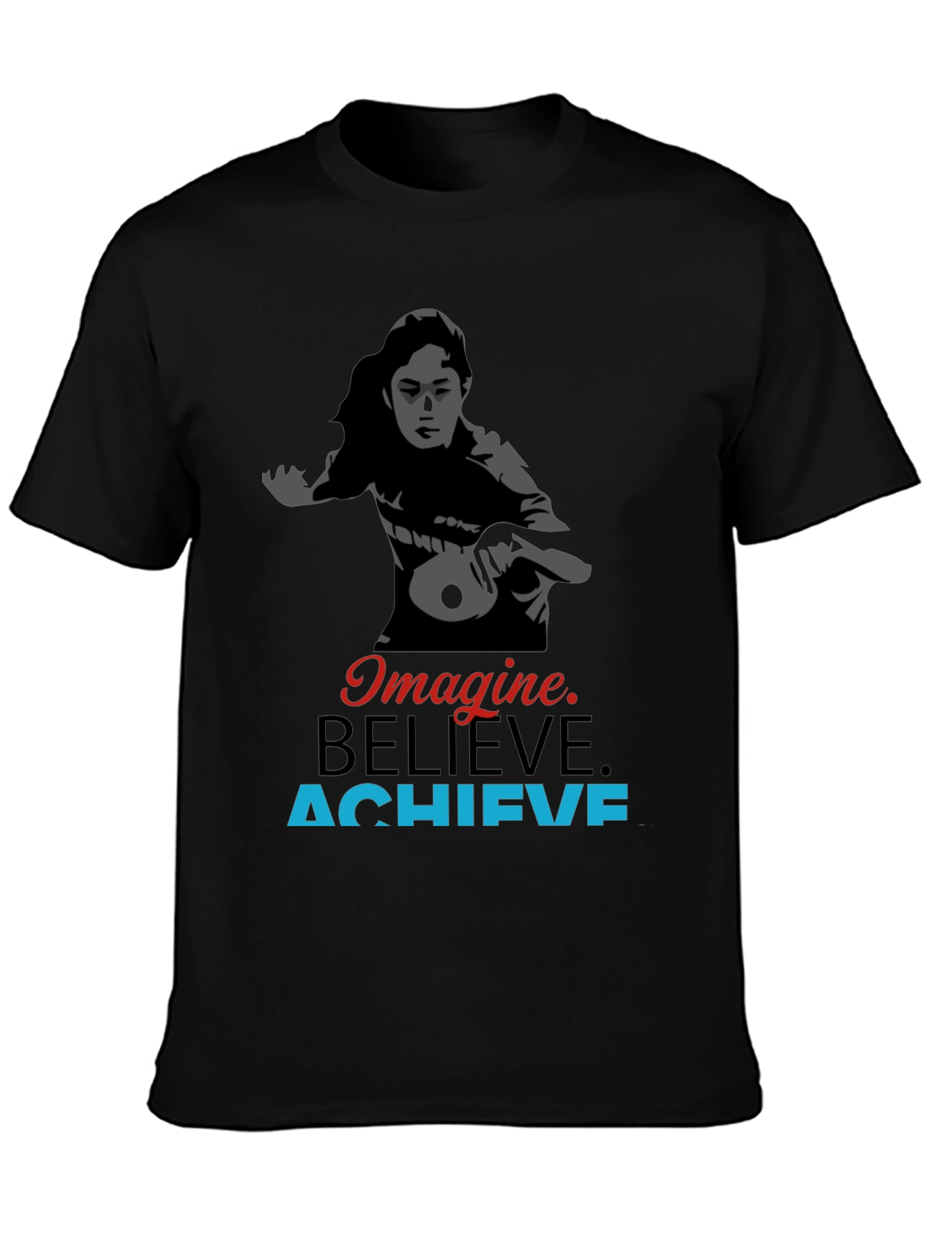 Imagine Believe Achieve Table Tennis Graphic Tee