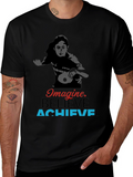 Imagine Believe Achieve Table Tennis Graphic Tee