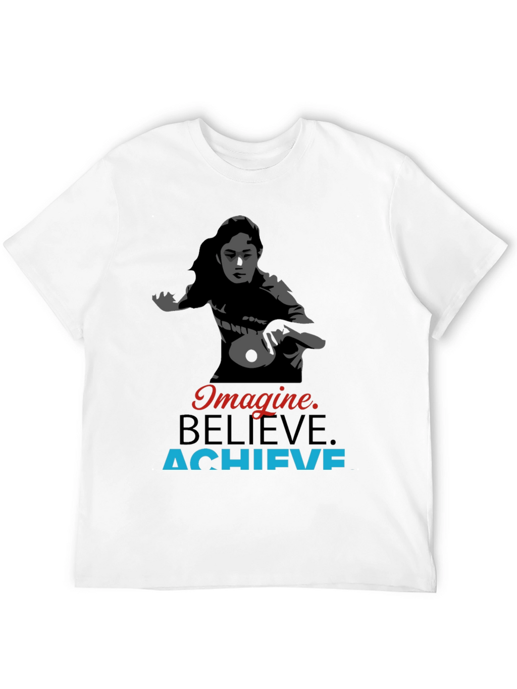 Imagine Believe Achieve Table Tennis Graphic Tee