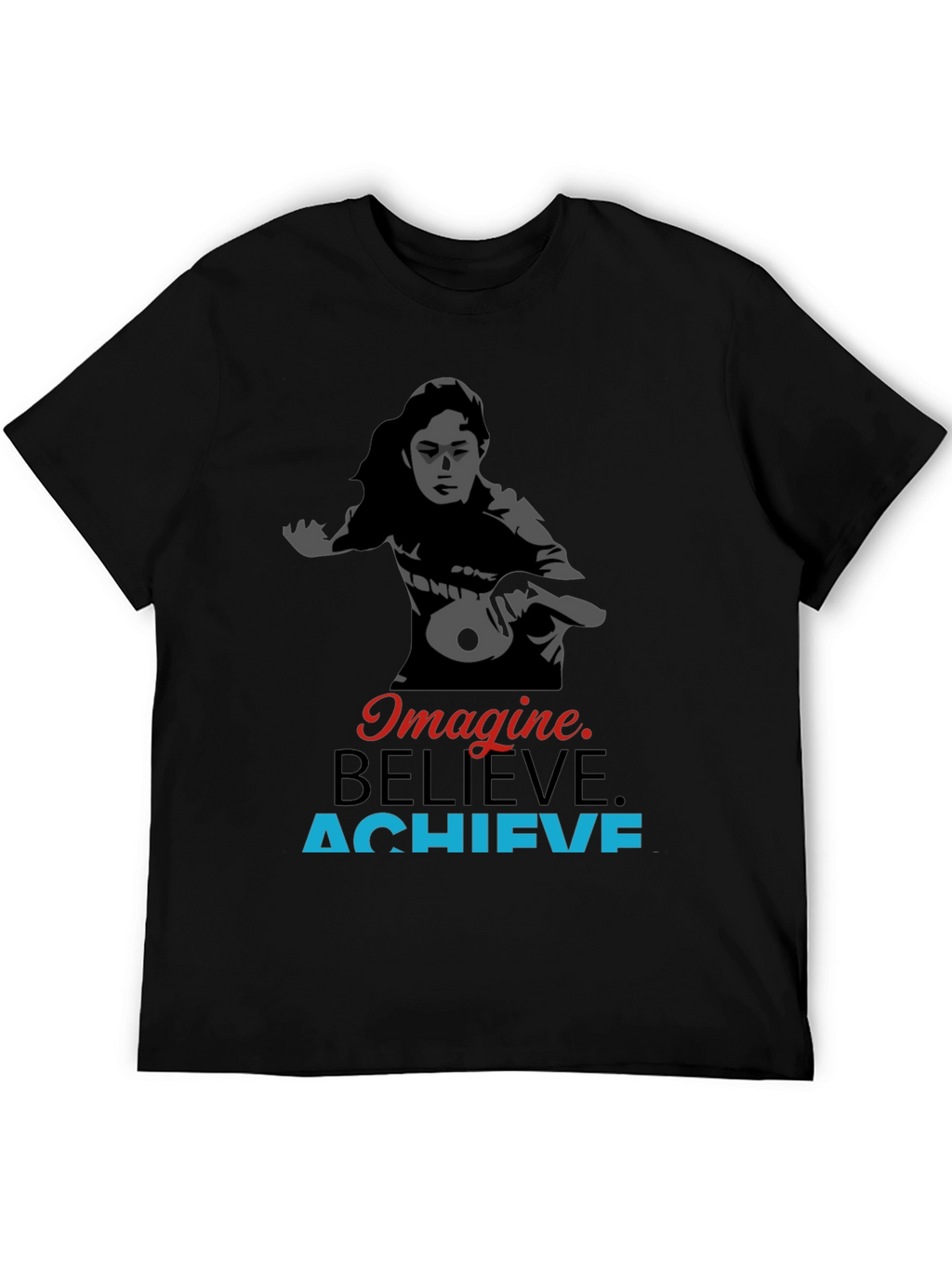 Imagine Believe Achieve Table Tennis Graphic Tee