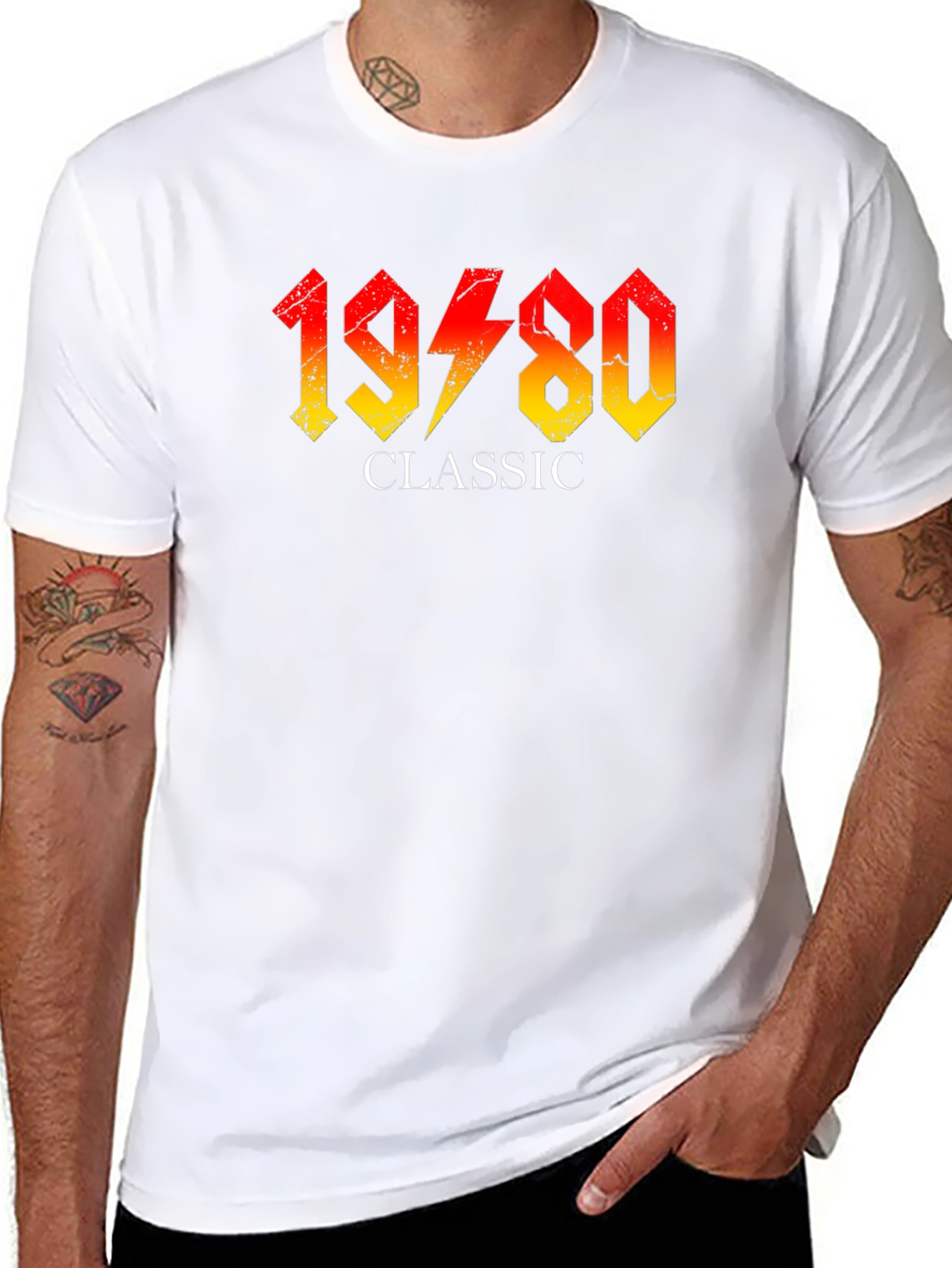 1980 Classic Rock Style Graphic Tee