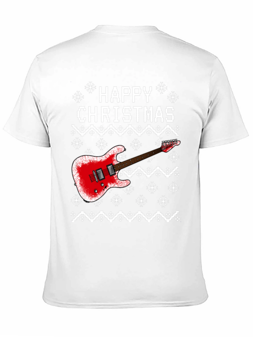 Happy Christmas Guitar Graphic Tee