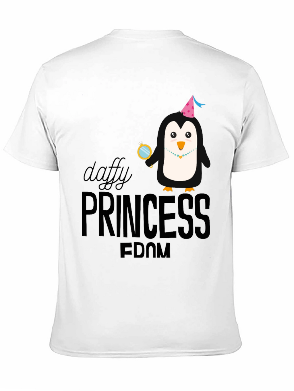 Daffy Princess Penguin T-Shirt Funny Graphic Tee