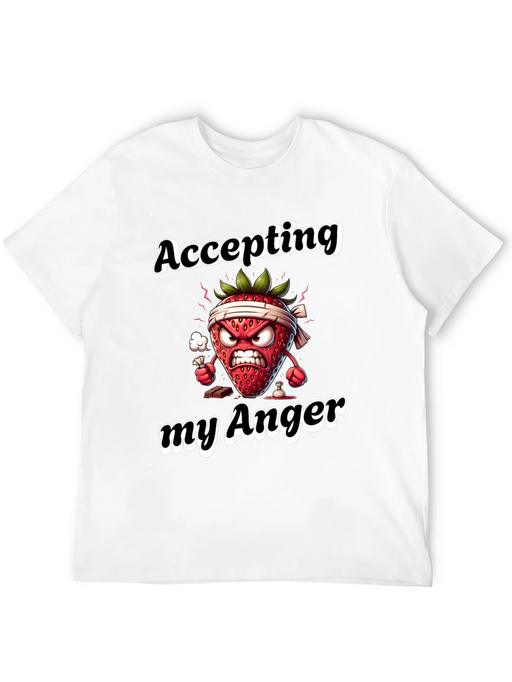Accepting My Anger Funny Strawberry T-Shirt