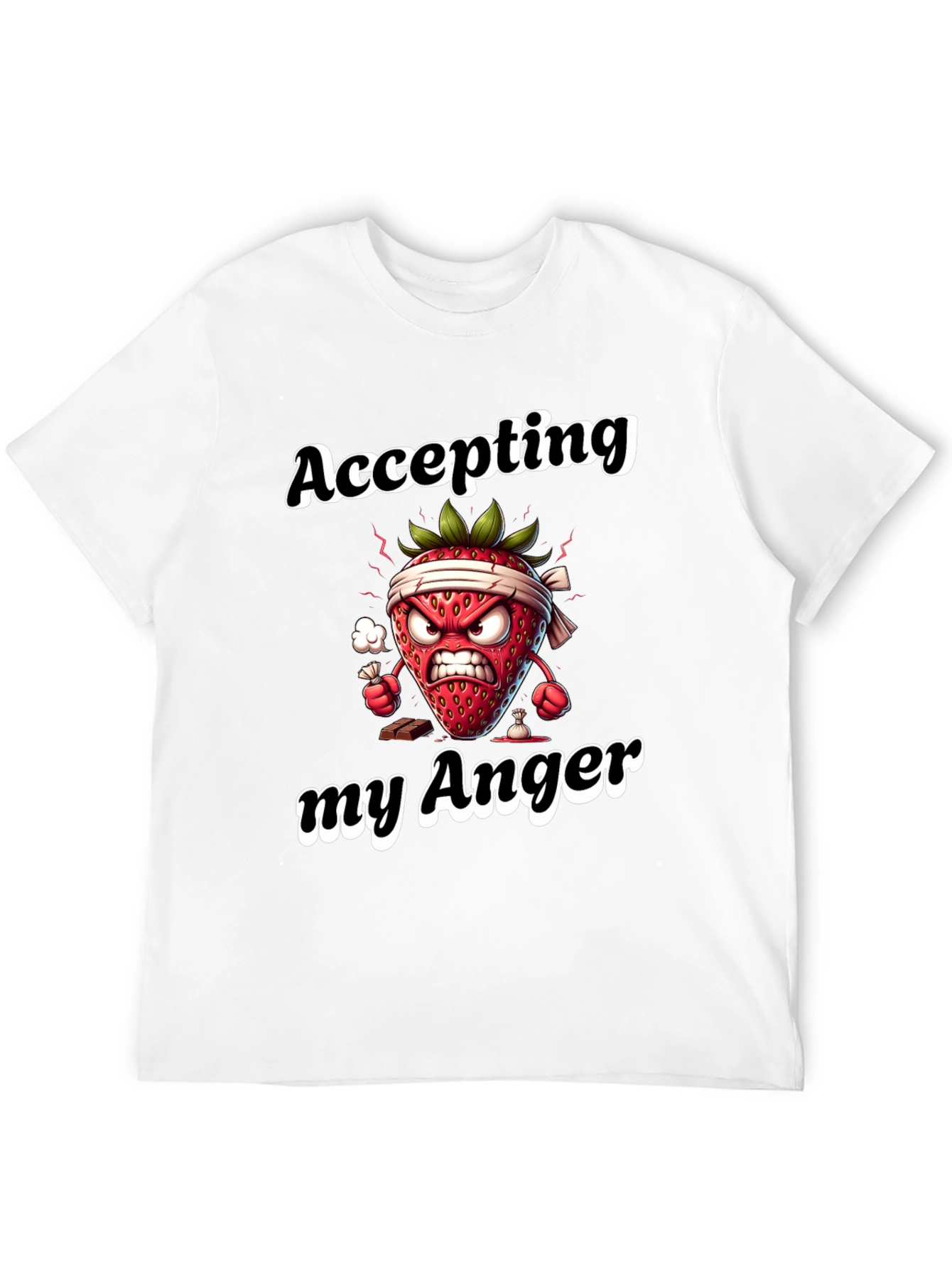 Accepting My Anger Funny Strawberry T-Shirt