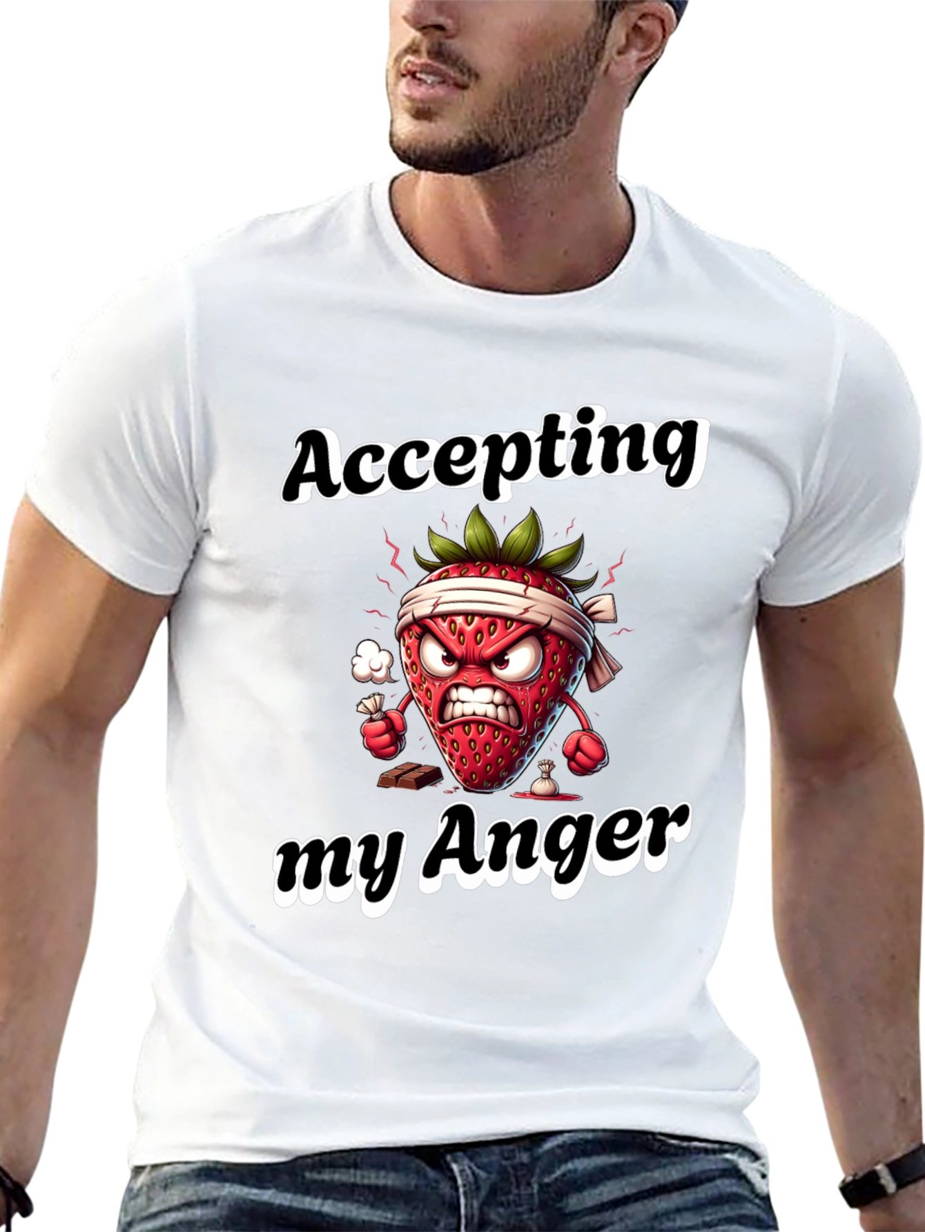 Accepting My Anger Funny Strawberry T-Shirt