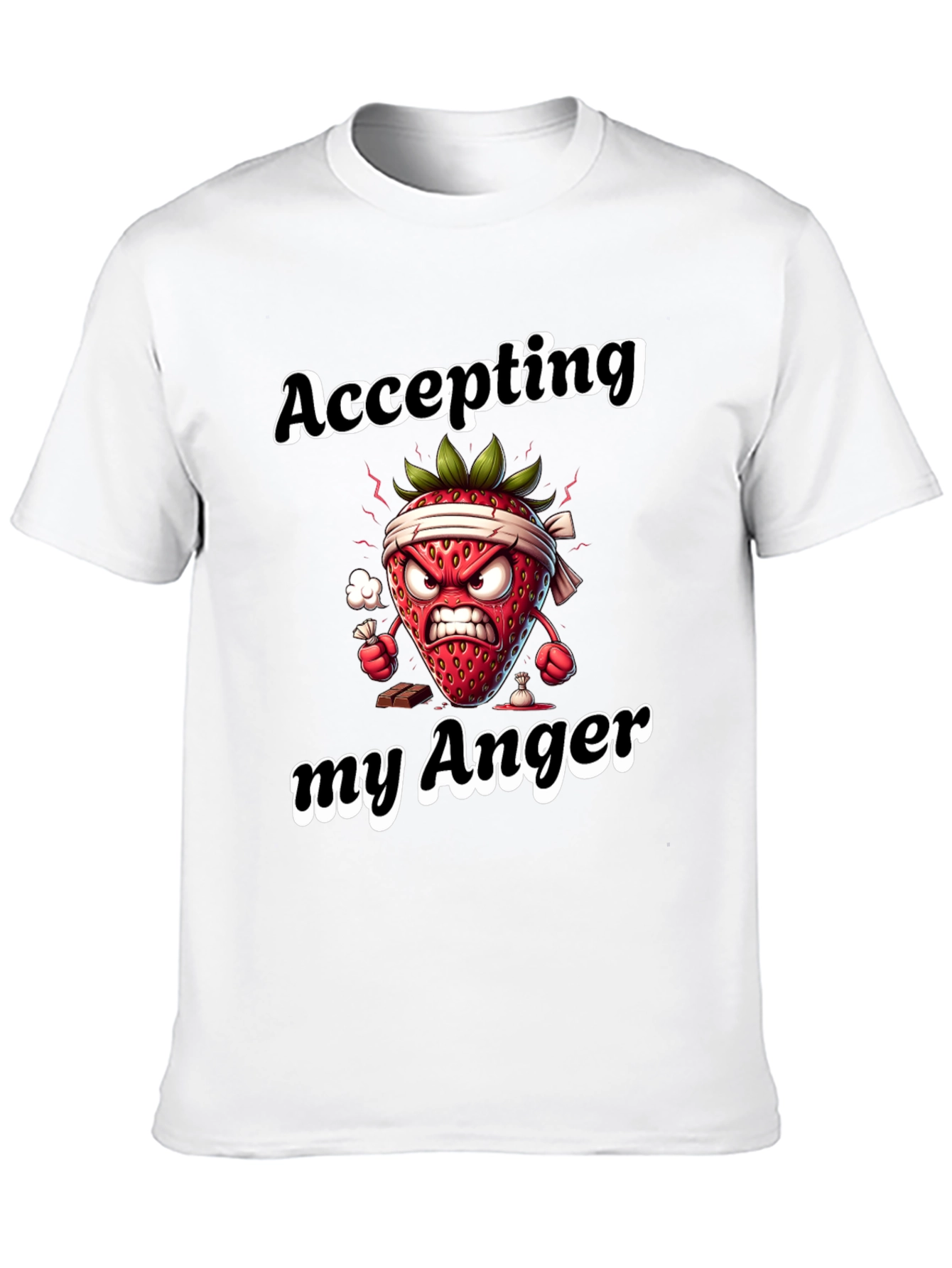 Accepting My Anger Funny Strawberry T-Shirt