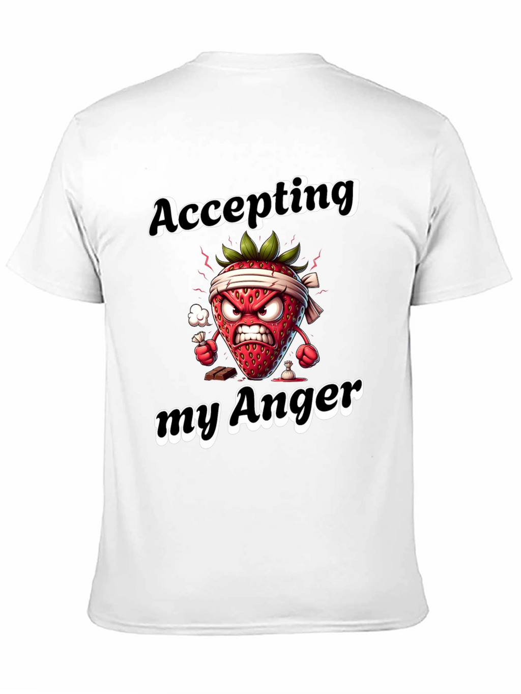 Accepting My Anger Funny Strawberry T-Shirt