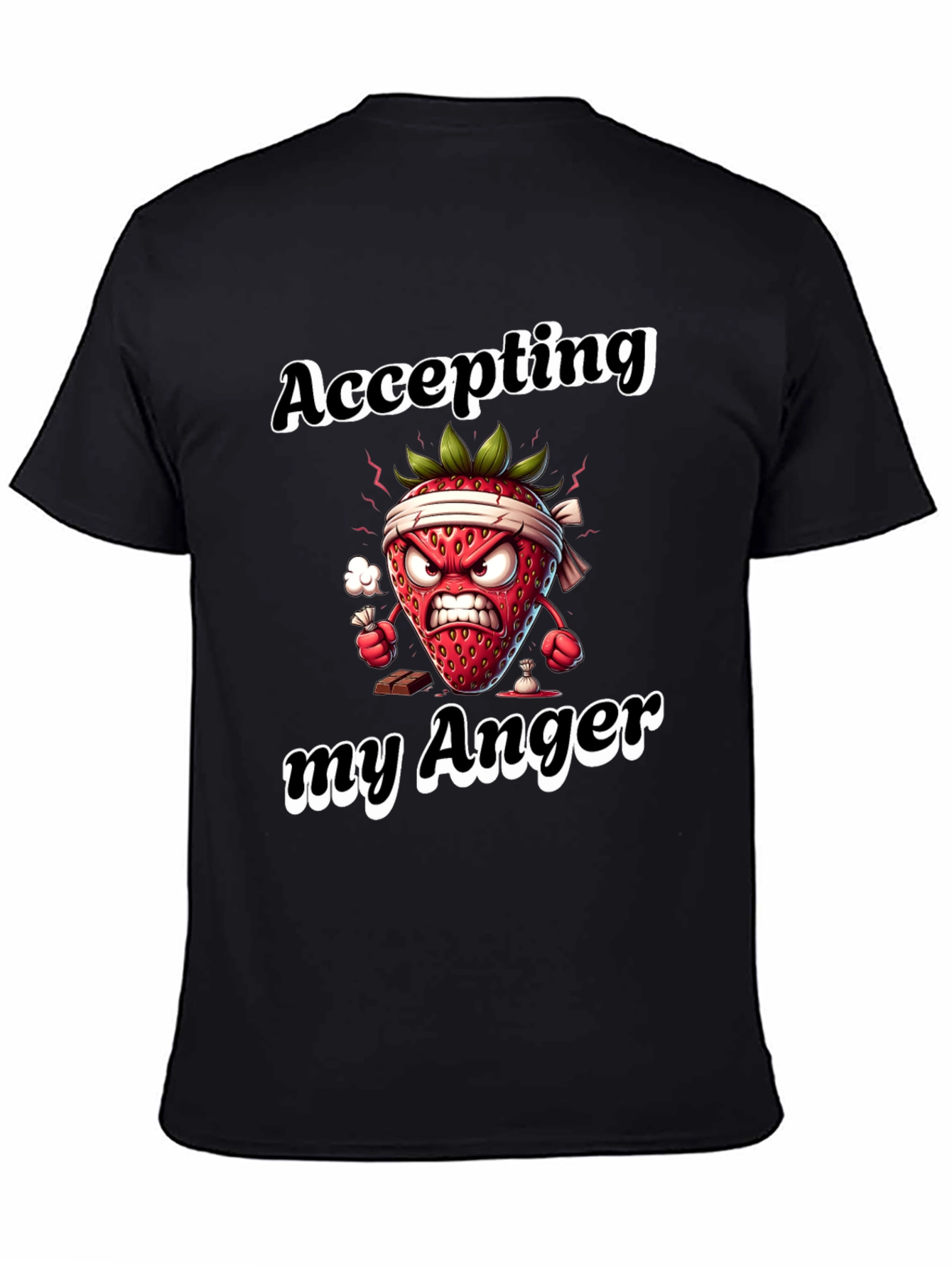 Accepting My Anger Funny Strawberry T-Shirt