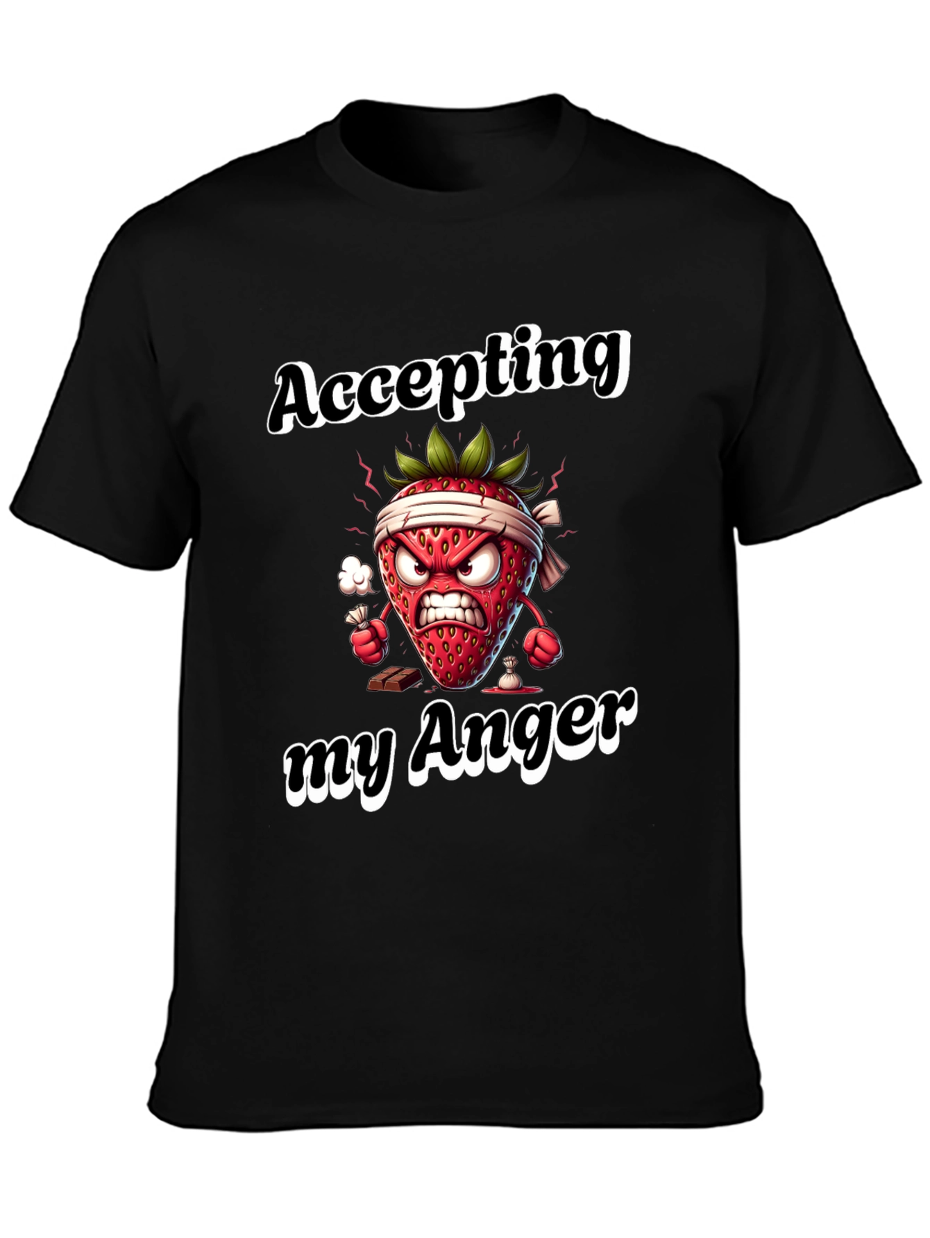 Accepting My Anger Funny Strawberry T-Shirt