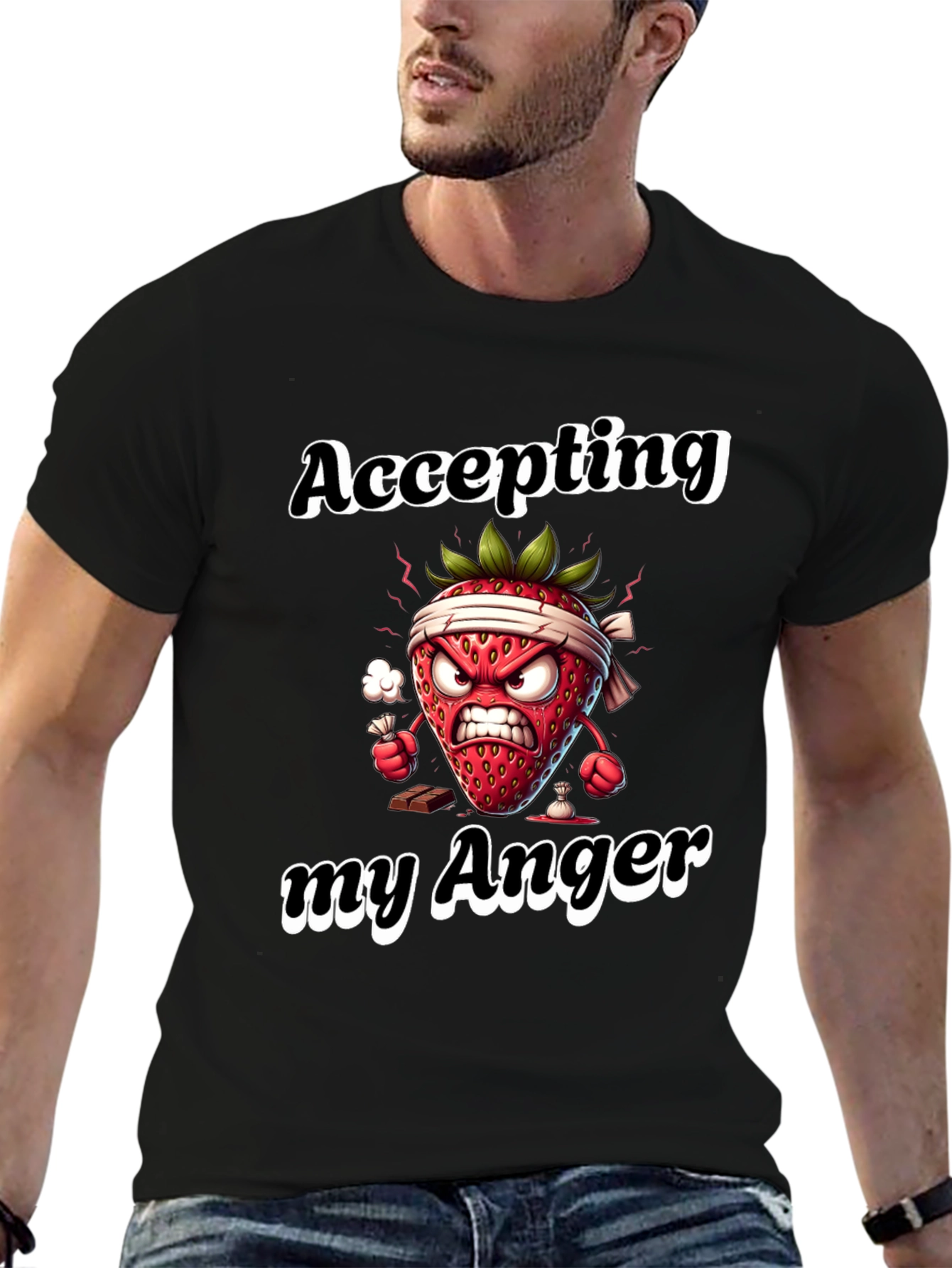 Accepting My Anger Funny Strawberry T-Shirt