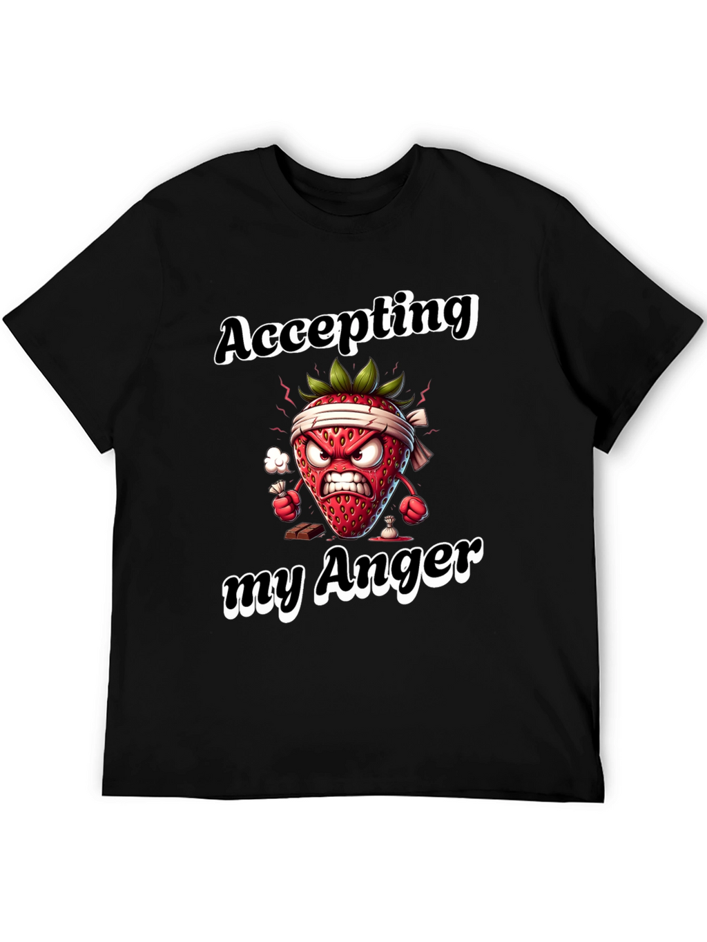 Accepting My Anger Funny Strawberry T-Shirt