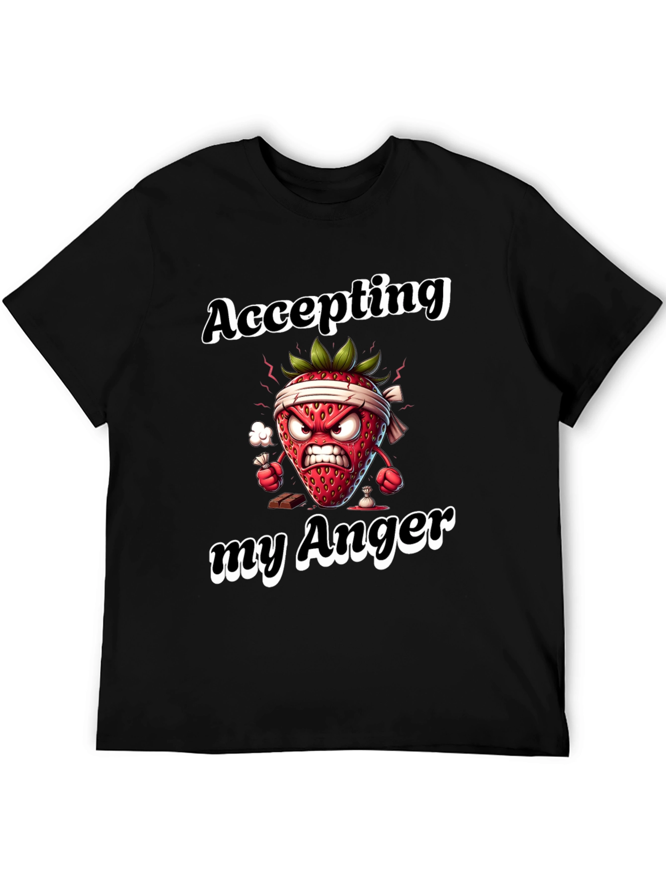 Accepting My Anger Funny Strawberry T-Shirt