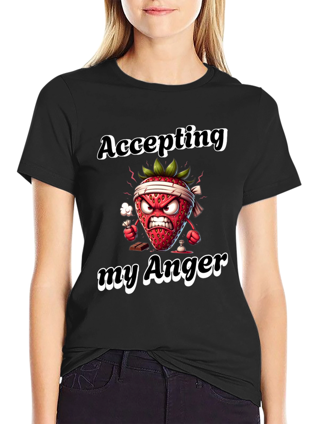 Accepting My Anger Funny Strawberry T-Shirt